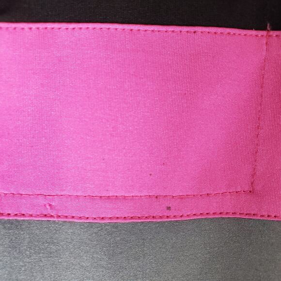 Jamie Sadock Womens Pink Black Gray Colorblock Sleeveless Golf Polo Size Large - Picture 4 of 7